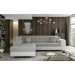 Γωνιακός καναπές Pueblo-Αριστερή-Leuko - Gkri anoixto