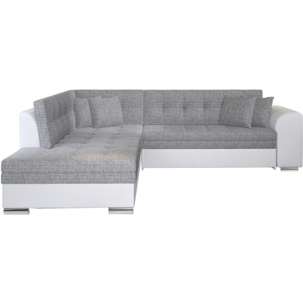 Γωνιακός καναπές Pueblo-Αριστερή-Leuko - Gkri anoixto