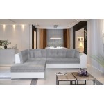 Γωνιακός καναπές Pueblo-Αριστερή-Leuko - Gkri anoixto