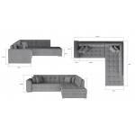 Γωνιακός καναπές Pueblo-Δεξιά-Mauro - Gkri anoixto