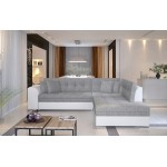 Γωνιακός καναπές Pueblo-Δεξιά-Leuko - Gkri anoixto