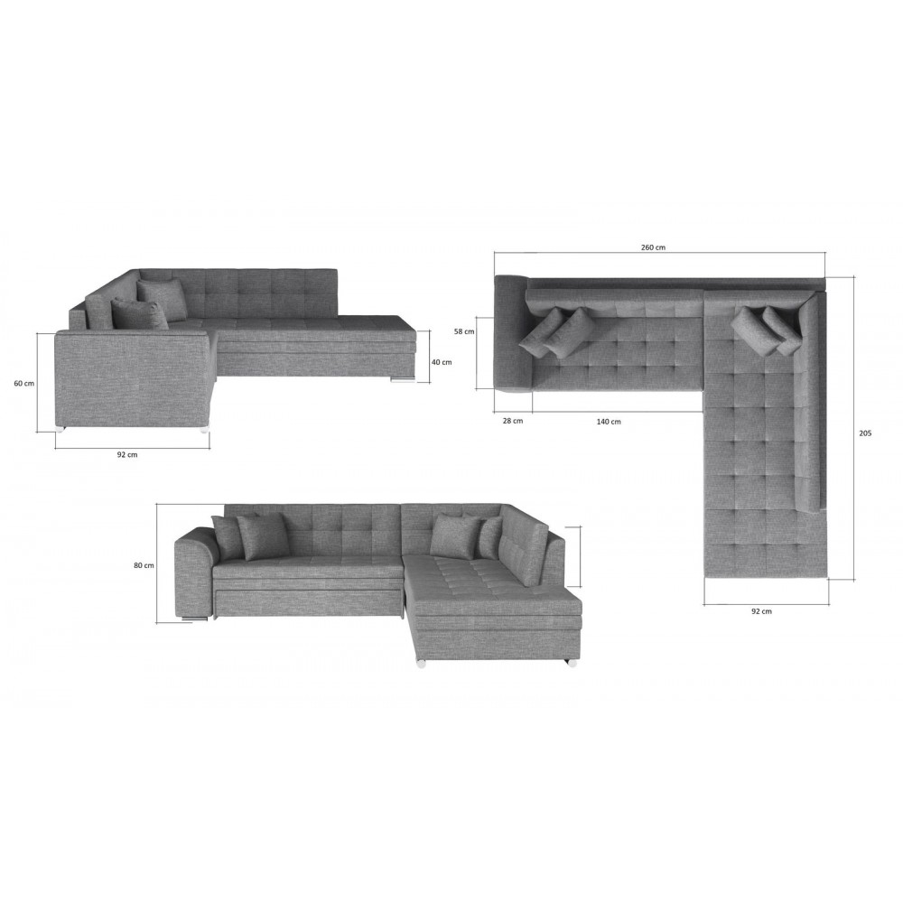 Γωνιακός καναπές Pueblo-Δεξιά-Kafe-Mpez