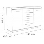 Μπουφές Lincoln 2D5S-Kafe