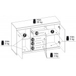 Μπουφές Lincoln 2D5S-Kafe