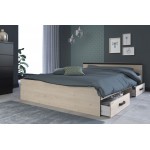 Κρεβάτι Novel-140 x 190-Fusiko-Mavro