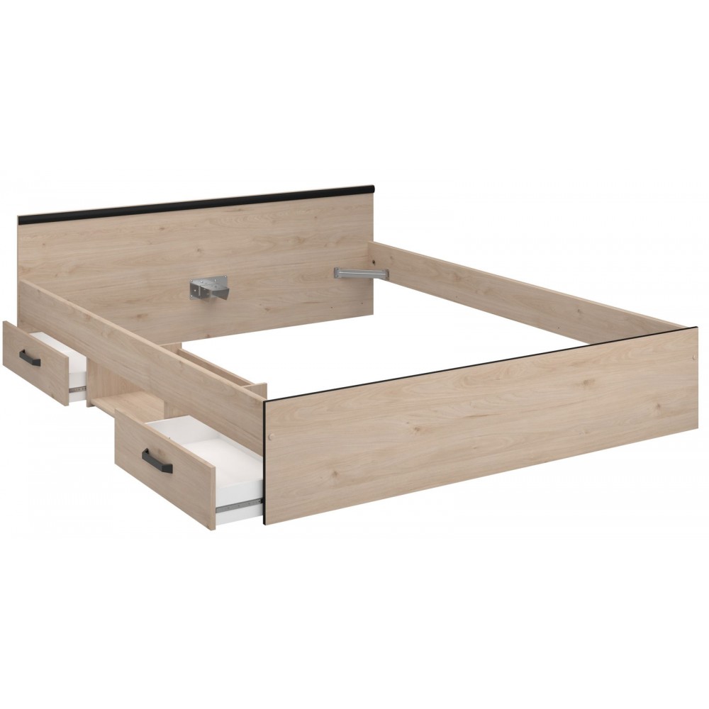 Κρεβάτι Novel-140 x 190-Fusiko-Mavro