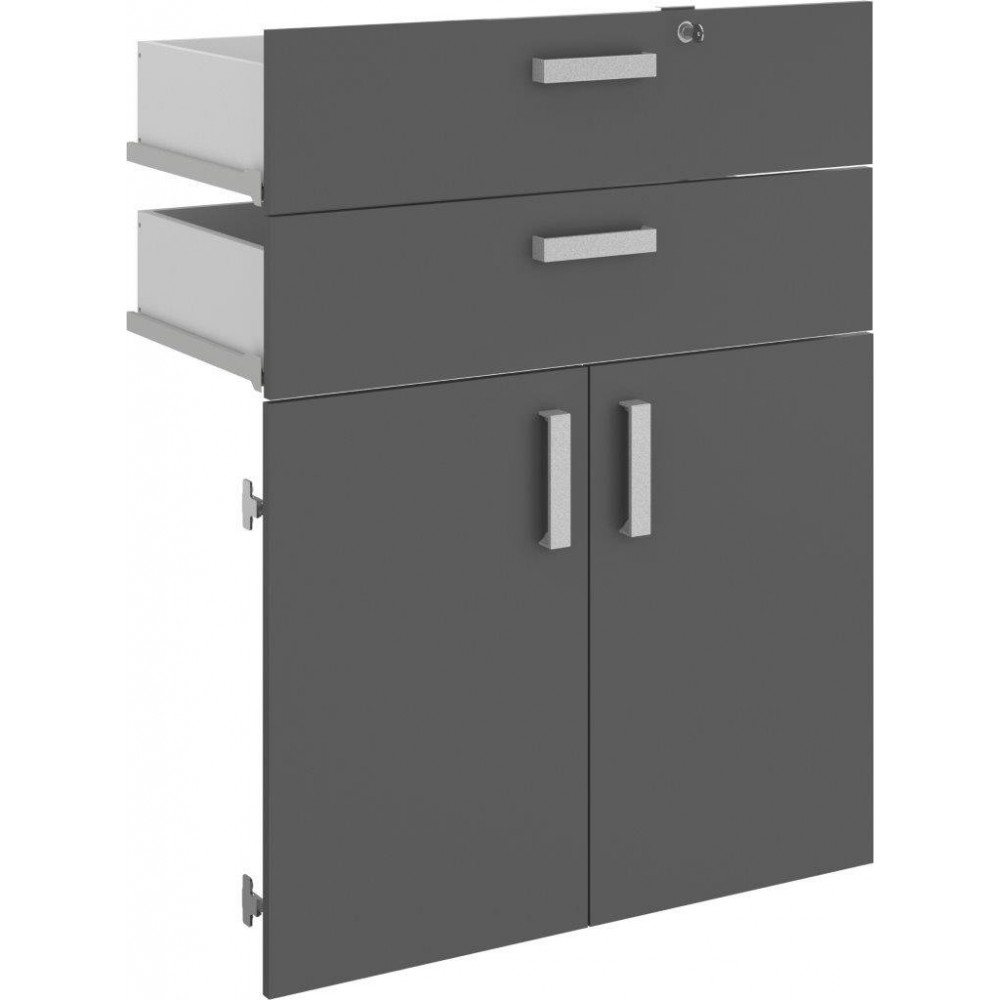 Πόρτες βιβλιοθήκης Svenson με συρτάρια