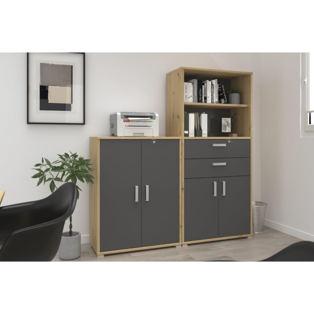 Πόρτες βιβλιοθήκης Svenson με συρτάρια