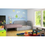 Καναπές - κρεβάτι Luxemburg-Gkri-Roz