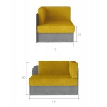 Καναπές - κρεβάτι Luxemburg-Mauro-kokkino