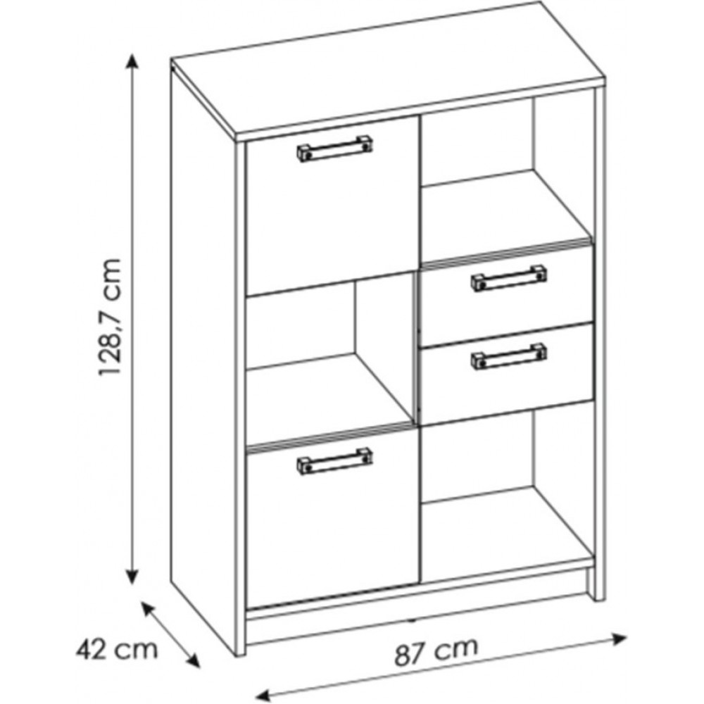 Βιβλιοθήκη χαμηλή Nebraska