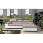 Γωνιακός καναπές Osby-Δεξιά-Roz-Leuko
