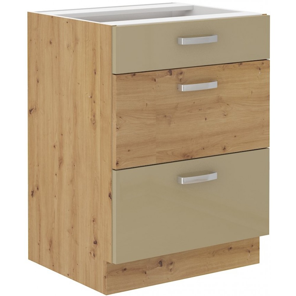 Επιδαπέδιο ντουλάπι Artista 60 D 3S BB-Capuccino