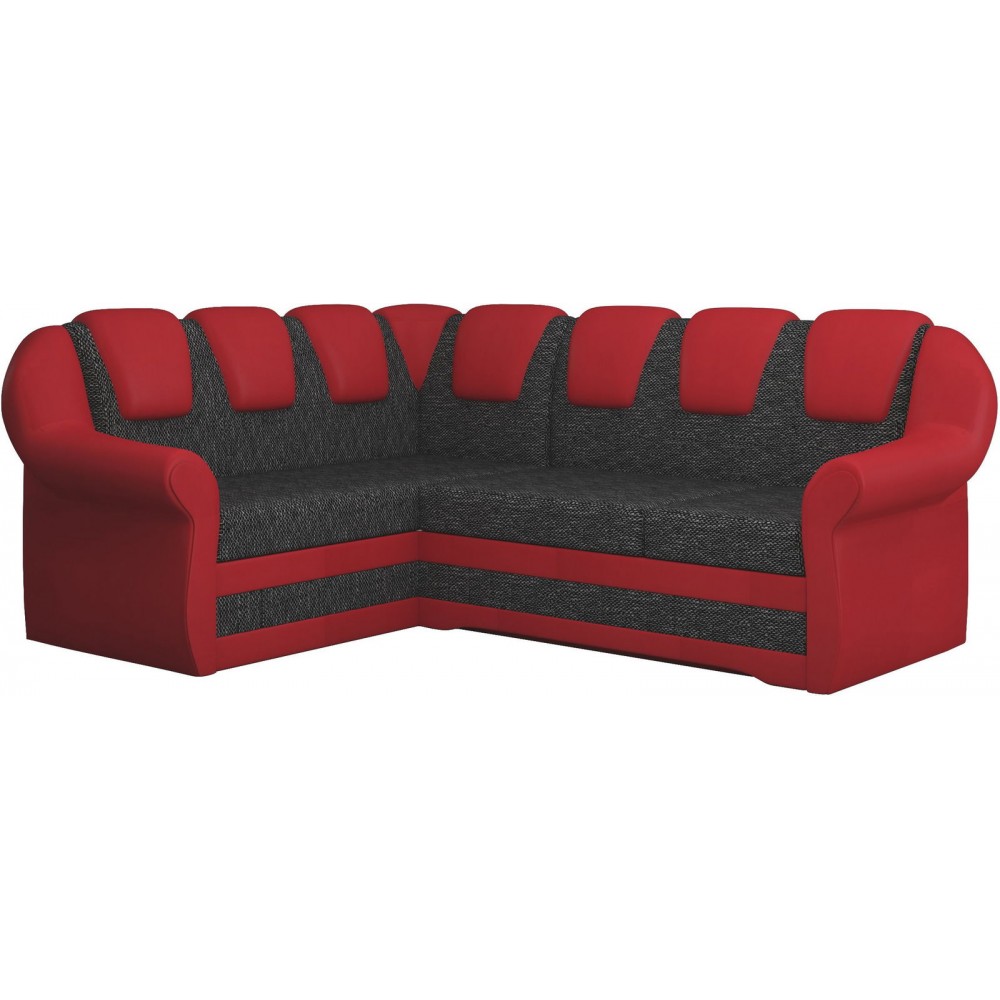 Γωνιακός καναπές King II-Αριστερή-Anthraki-Kokkino