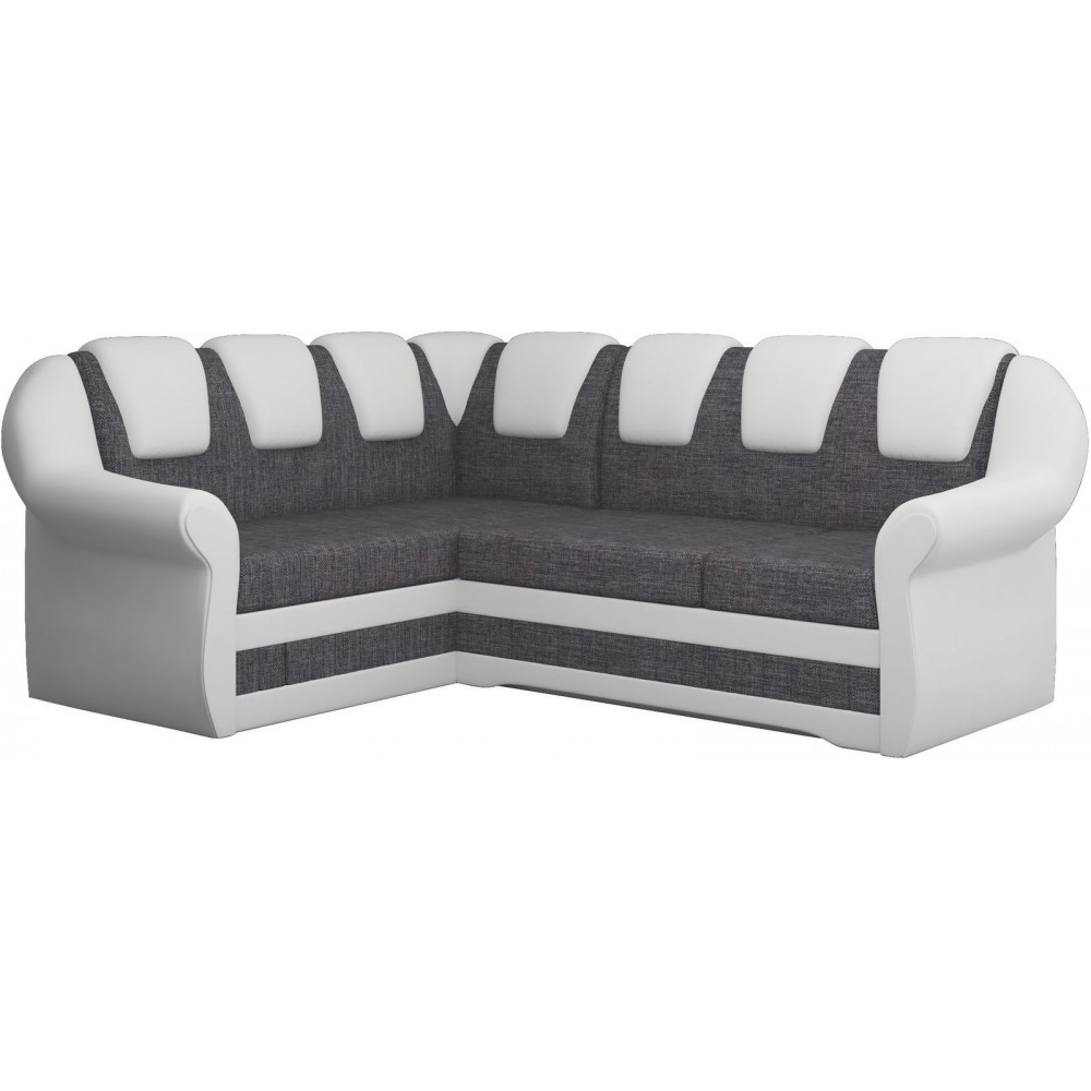 Γωνιακός καναπές King II-Αριστερή-Leuko - Gkri