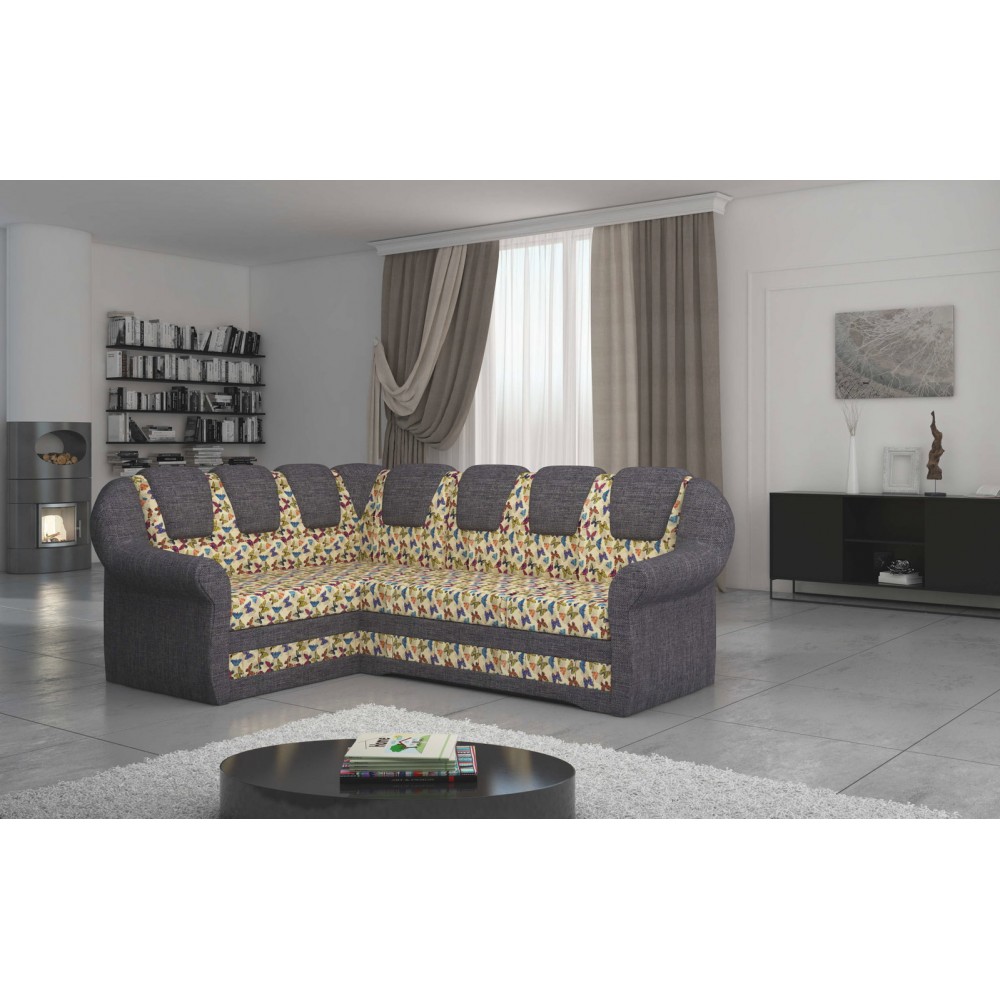 Γωνιακός καναπές King II-Αριστερή-Gkri - Butterfly 243x190x105
