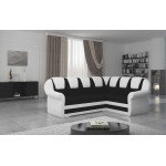 Γωνιακός καναπές King II-Δεξιά-Leuko-Mauro