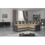 Γωνιακός καναπές King II-Δεξιά-Gkri - Butterfly 243x190x105