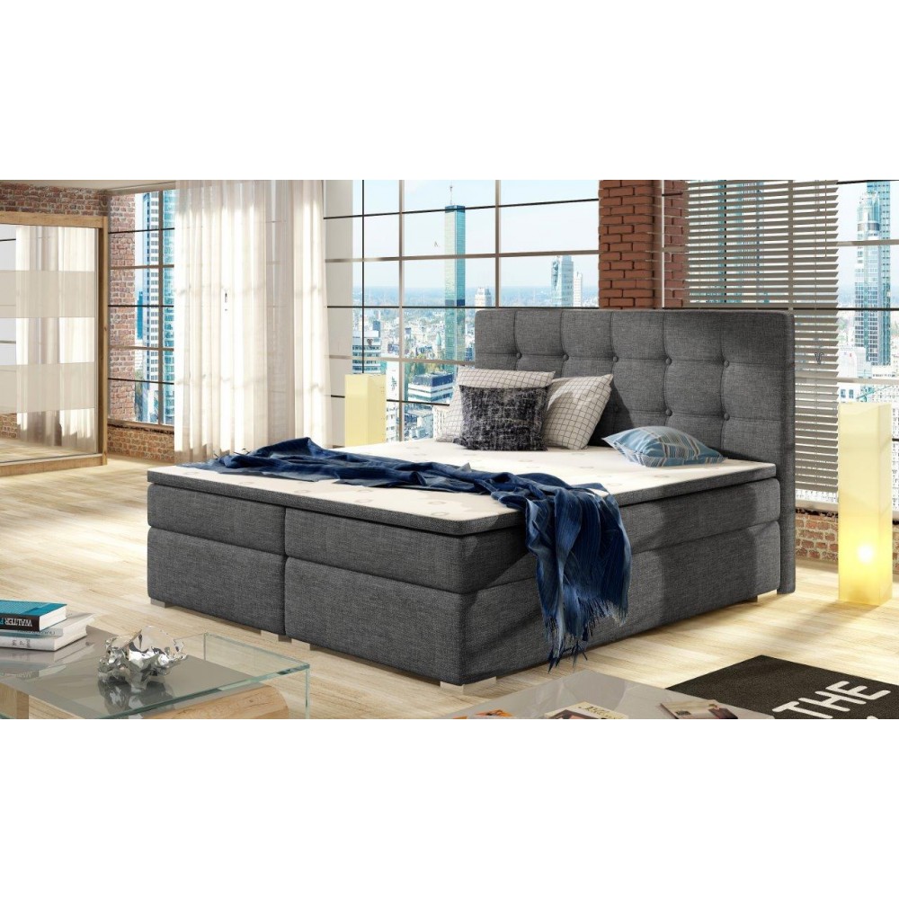 Επενδυμένο κρεβάτι Iowa-Gkri-180 x 200