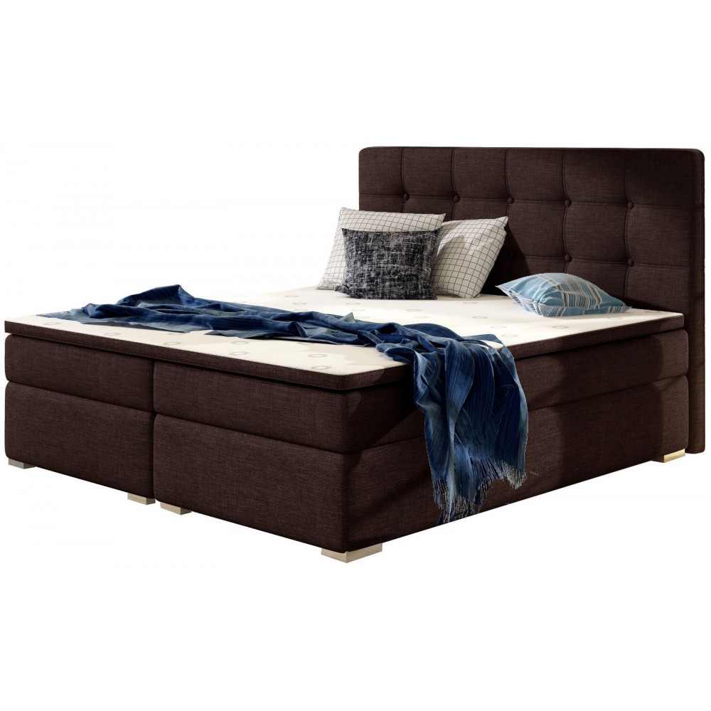 Επενδυμένο κρεβάτι Iowa-Sokolati-180 x 200