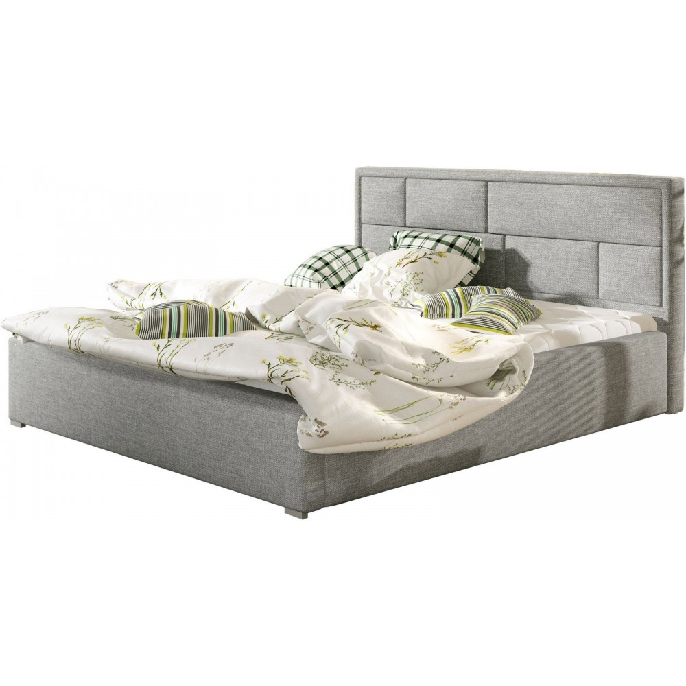 Επενδυμένο κρεβάτι Maestra-200 x 200 -Gkri Anoixto 220x223x93
