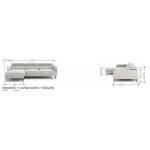 Γωνιακός καναπές Julian mini-Αριστερή