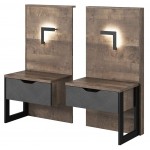 Σετ 2 κομοδίνα Glasgow