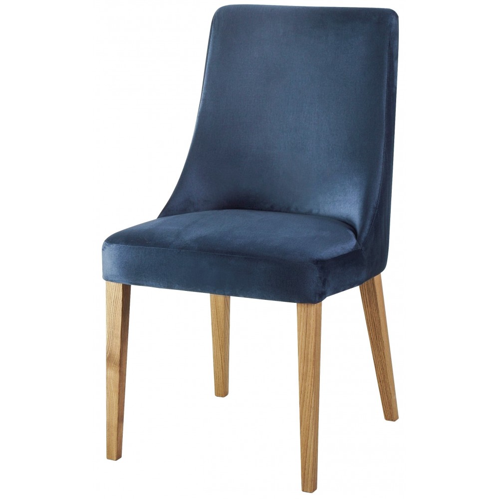 Καρέκλα Korina-Μελί - Μπλε Σκούρο