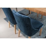 Καρέκλα Korina-Μελί - Μπλε Σκούρο