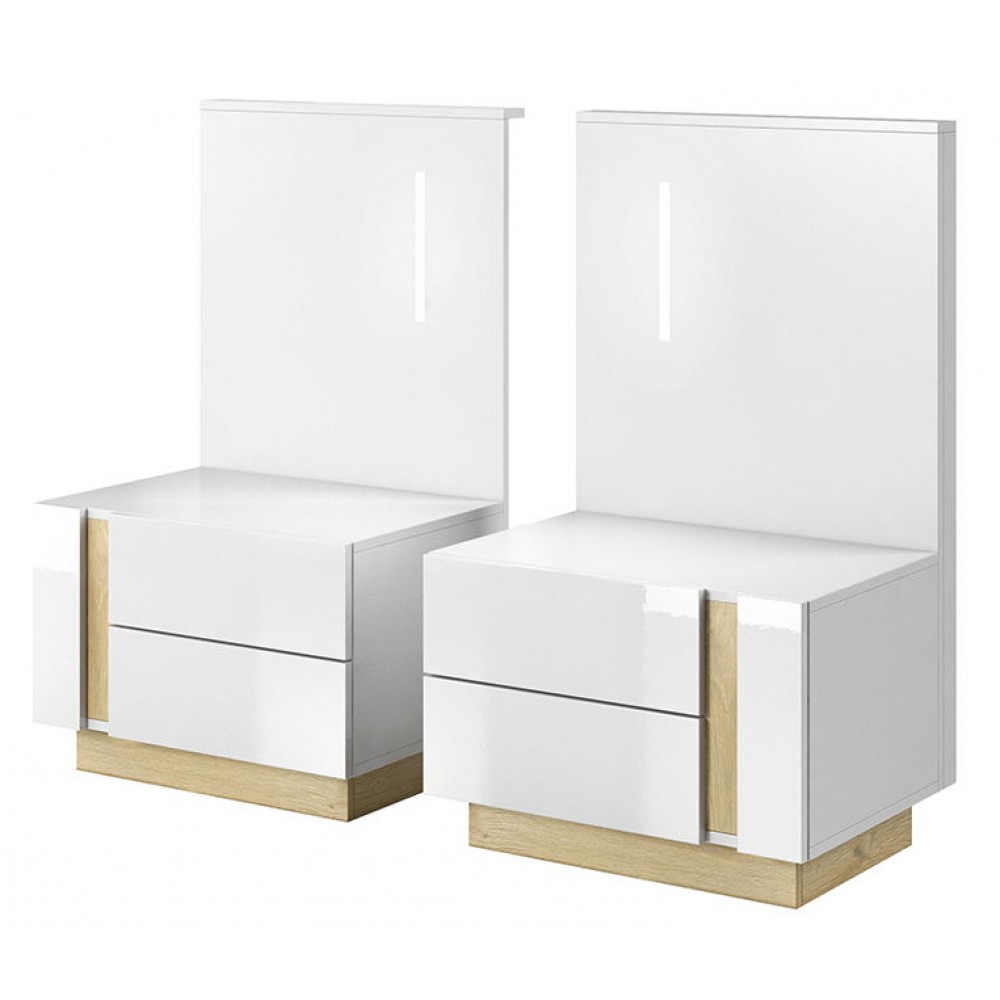 Σετ 2 κομοδίνα Arcan -Leuko Fusiko