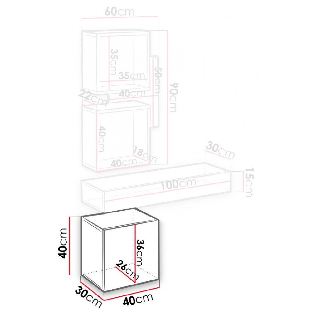 Κρεμαστό ντουλάπι Squeezy