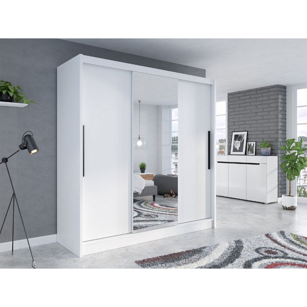 Ντουλάπα συρόμενη Aris με καθρέπτη mini