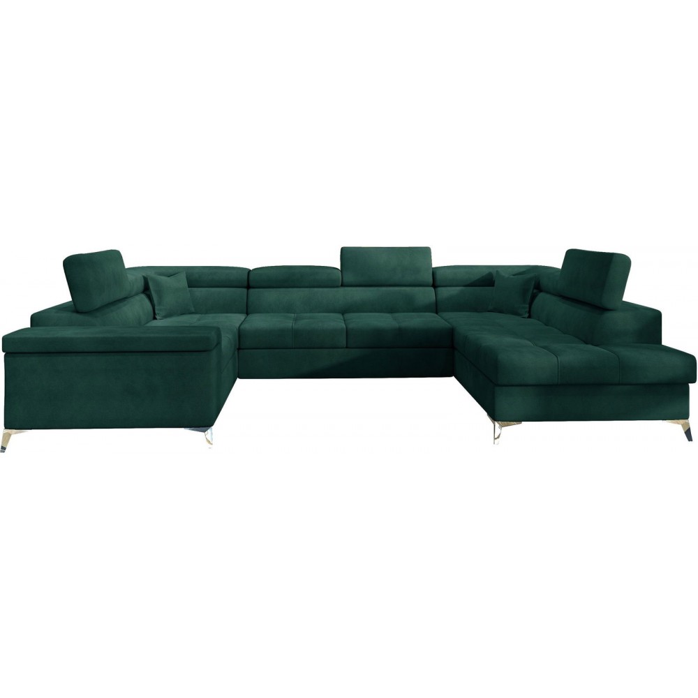 Γωνιακός καναπές Motta-Δεξιά-Prasino