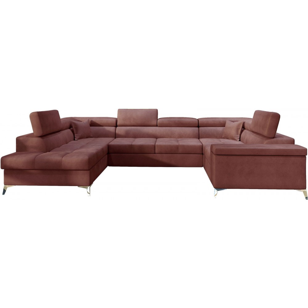 Γωνιακός καναπές Motta-Αριστερή-Kokkino