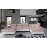 Γωνιακός καναπές Galeano-Αριστερή-Leuko-Roz