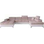 Γωνιακός καναπές Galeano-Αριστερή-Leuko-Roz