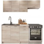 Σύνθεση κουζίνας Mela-Μήκος: 180 εκ.-Drus