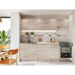 Σύνθεση κουζίνας Mela-Μήκος: 240 εκ.-Drus