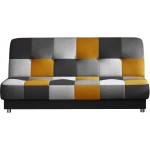 Καναπές - κρεβάτι Rojo-Gkri-Portokali