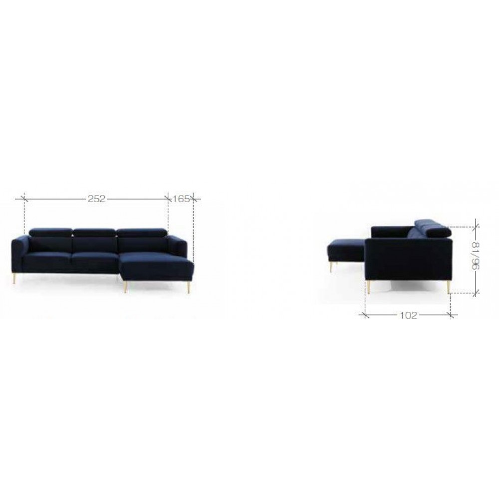 Γωνιακός καναπές Spurs-Αριστερή