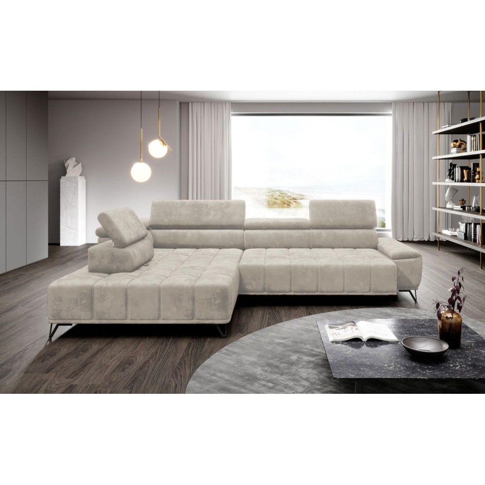 Γωνιακός καναπές Priscilla-Αριστερή-Leuko