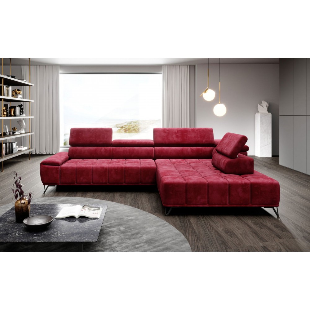 Γωνιακός καναπές Priscilla-Δεξιά-Kokkino