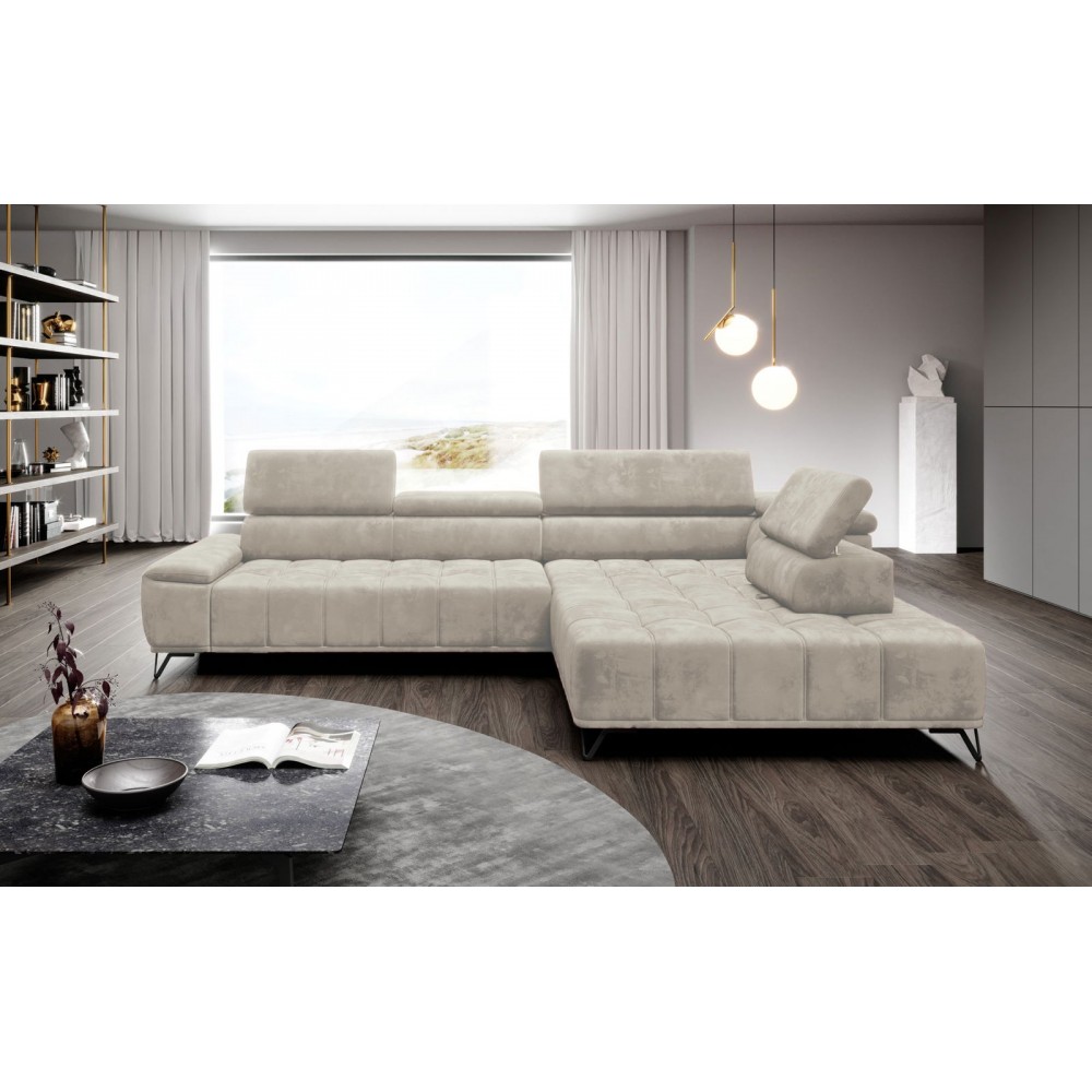 Γωνιακός καναπές Priscilla-Δεξιά-Leuko