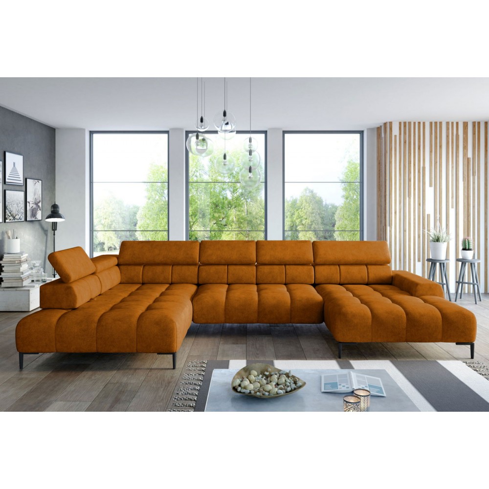 Γωνιακός καναπές Pallase plus-Αριστερή-Portokali