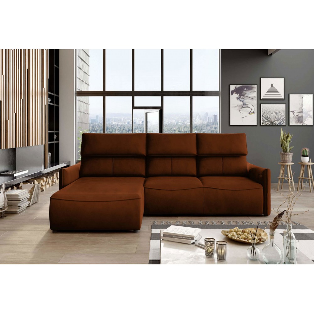 Γωνιακός καναπές Merlyn-Αριστερή-Portokali