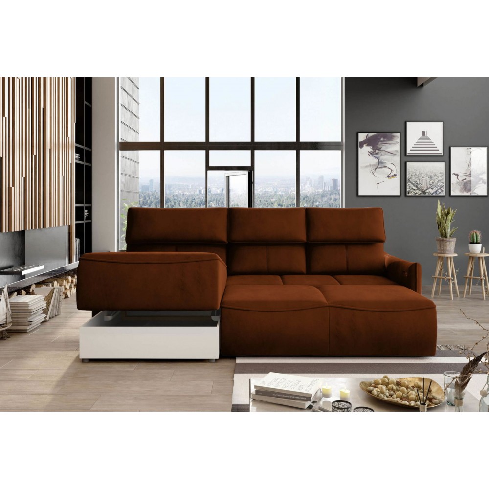 Γωνιακός καναπές Merlyn-Αριστερή-Portokali