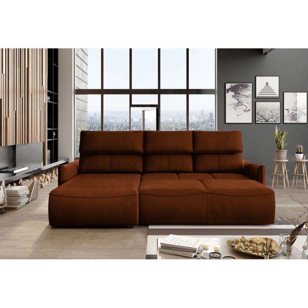 Γωνιακός καναπές Merlyn-Αριστερή-Portokali