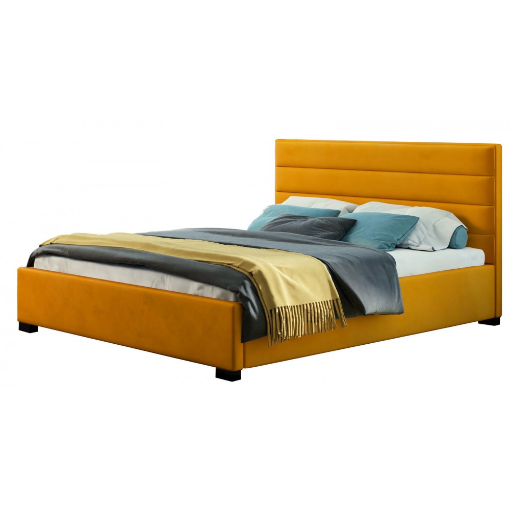 Επενδυμένο κρεβάτι Collex-Kitrino-140 x 200