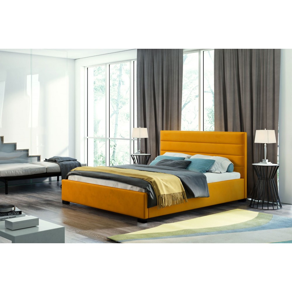 Επενδυμένο κρεβάτι Collex-Kitrino-160 x 200