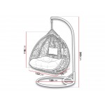 Κρεμαστή πολυθρόνα Oliv -Gkri anoixto - Gkri skouro